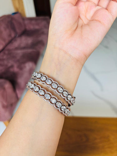 Antique Oval Diamond Bangles